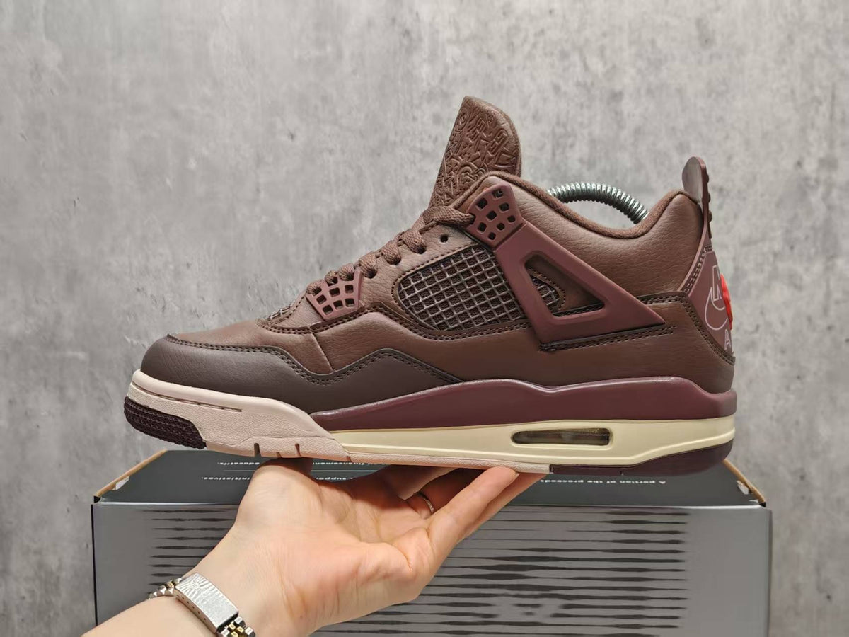Mid Top Sneakers, Brown Colorway, Lace Up Design, Casual Gift for Sneaker Fans