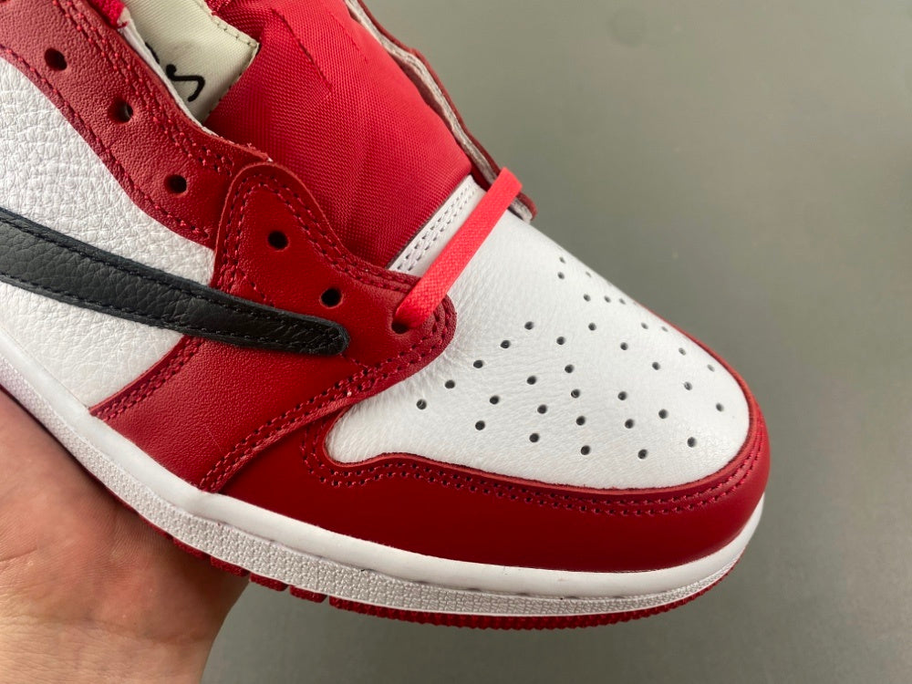 Low Top Sneakers, White Red Colorway, Reverse Hook Design, Lace Up Design, Casual Gift for Sneaker Fans