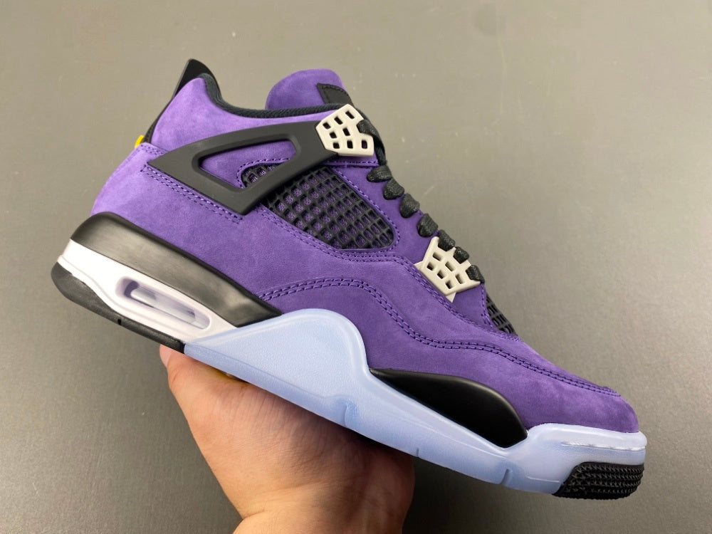 Retro Low Top Sneakers, Purple Colorway, Leather Footwear, Lace Up Design, Casual Gift for Sneaker Fans
