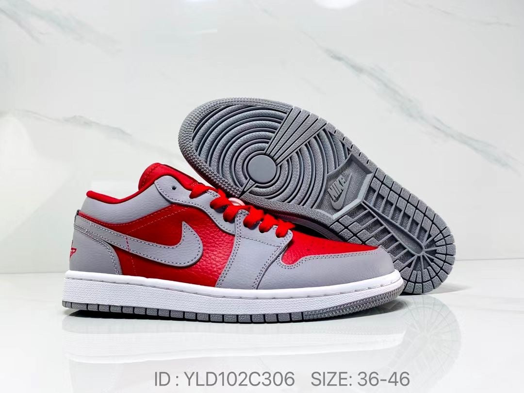 Low Top Sneakers, Black Red Colorway, Casual Gift for Sneaker Fans