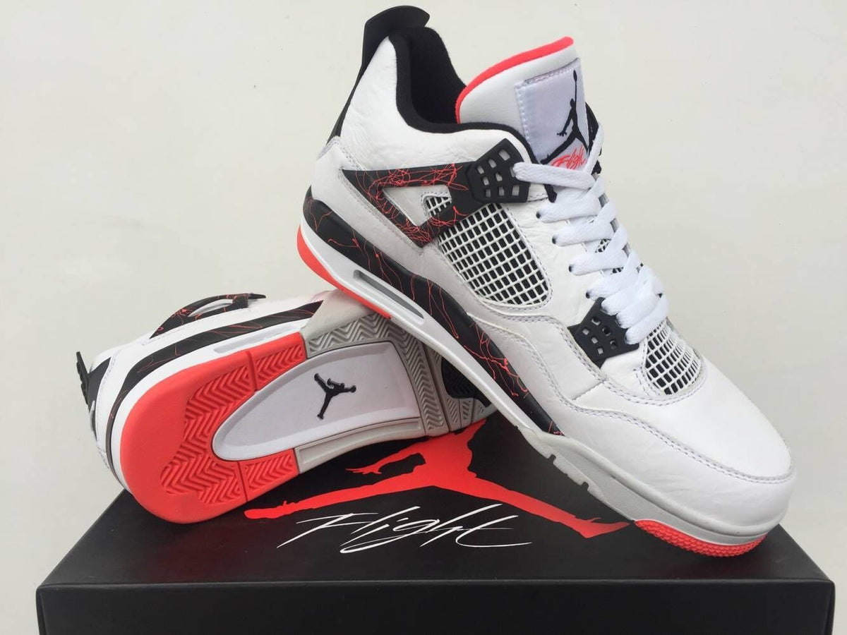 Sneakers, White Red Black Colorway, Lace Up Design, Casual Gift for Sneaker Fans