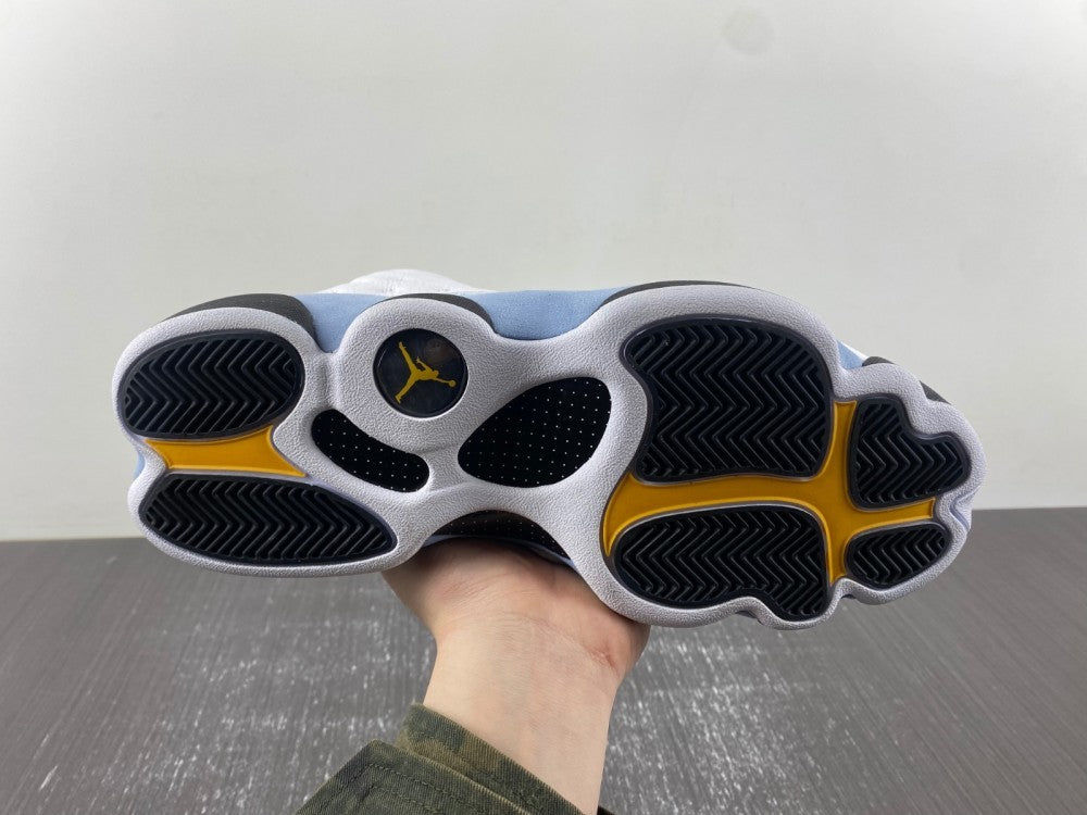 Sneakers, White Black Yellow Gray Blue Colorway, Lace Up Design, Casual Gift for Sneaker Fans