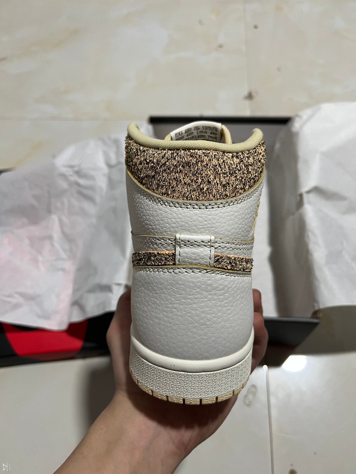 High Top Sneakers, Off White Colorway, Lace Up Design, Casual Gift for Sneaker Fans