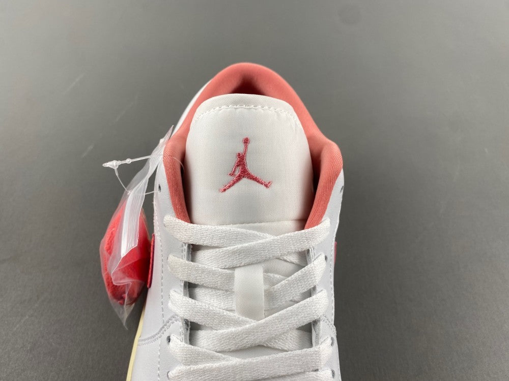 Low Top Sneakers, White Red Gray Colorway, Lace Up Design, Casual Gift for Sneaker Fans