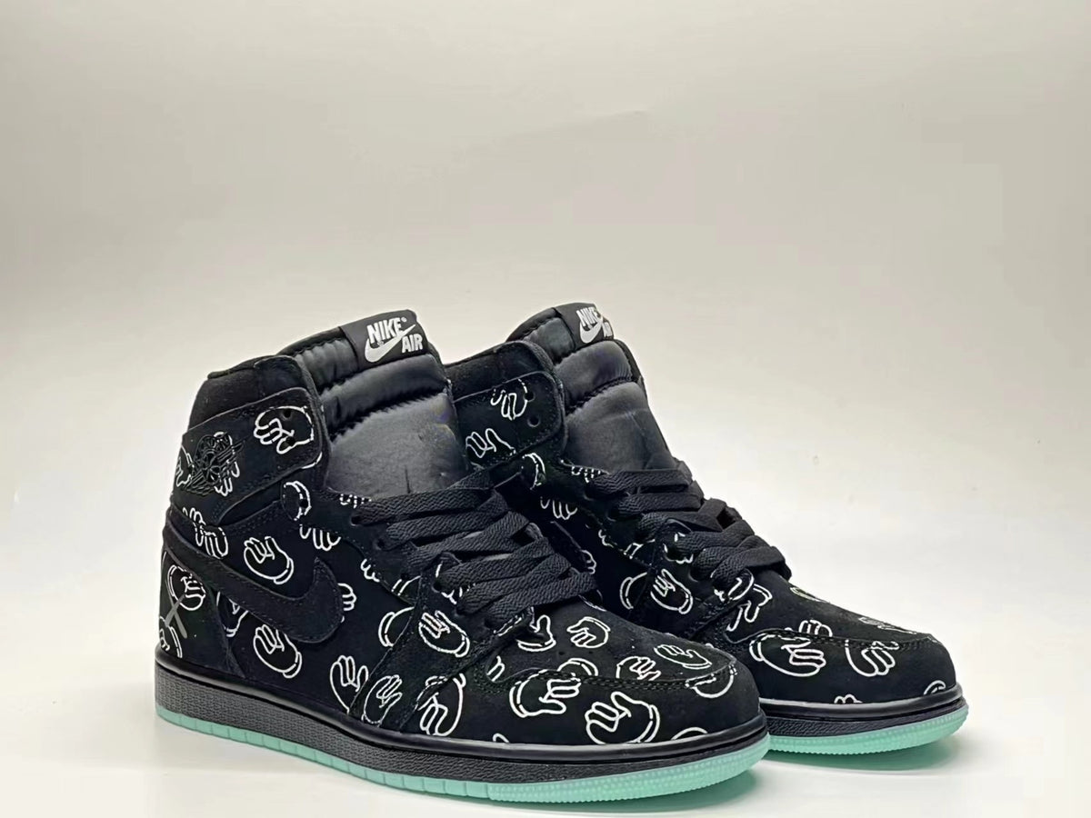 Sneakers, Black Colorway, Lace Up Design, Casual Gift for Sneaker Fans