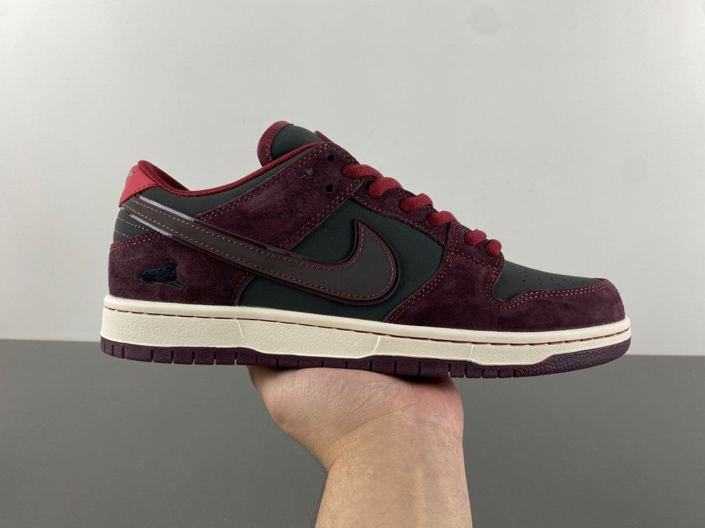 Low Top Sneakers, Burgundy Carbon Gray Colorway, Lace Up Design, Casual Gift for Sneaker Fans