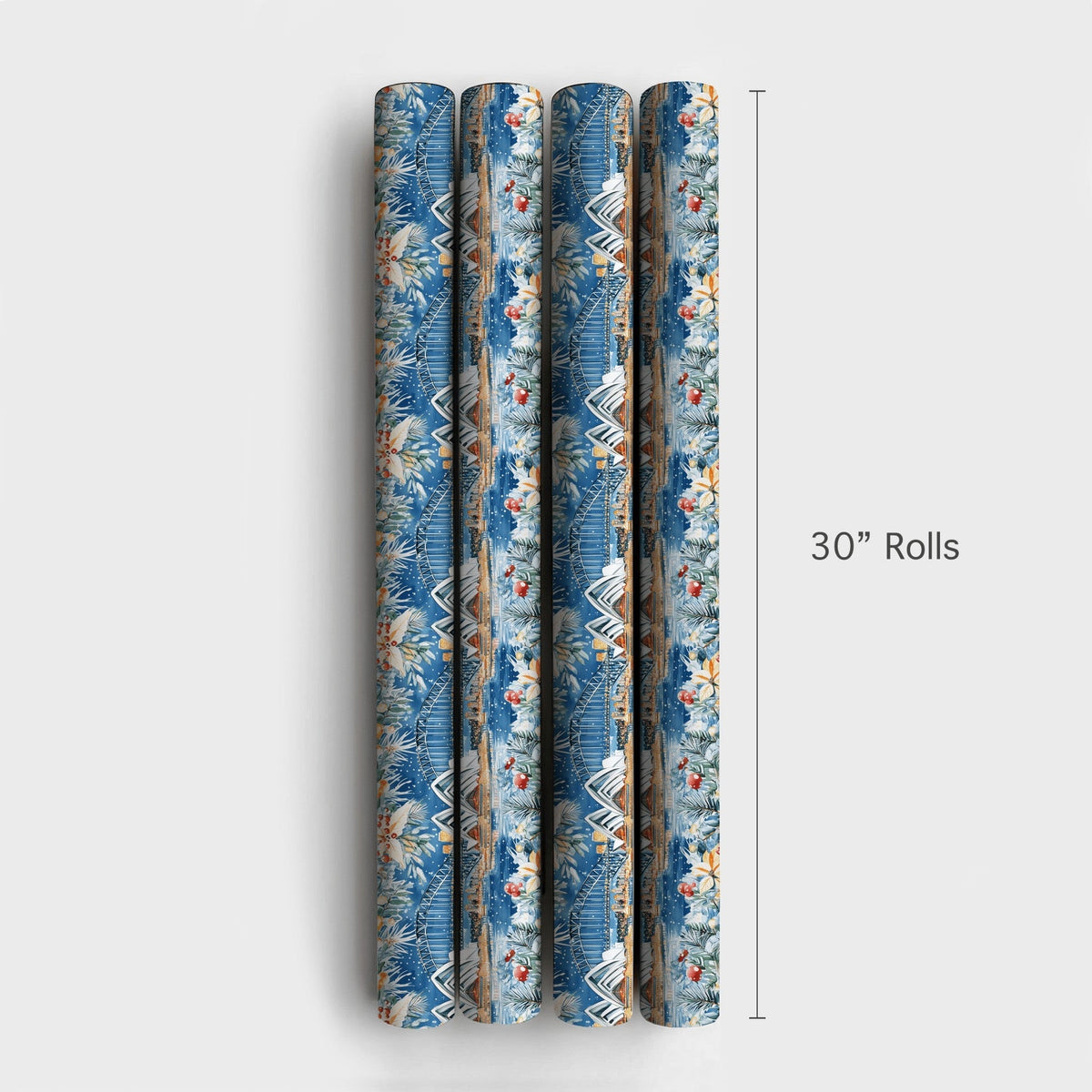 Australian Landmark Gift Wrap, Sydney Opera House Christmas Wrapping Paper, Harbour Bridge Wrapping Paper, Australia Holiday 
