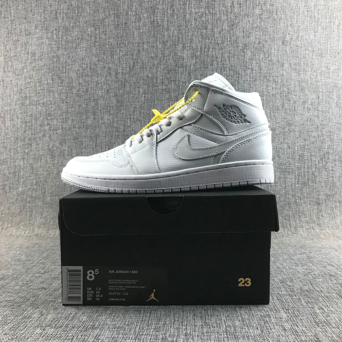 Mid Top Sneakers, White Colorway, Lace Up Design, Casual Gift for Sneaker Fans