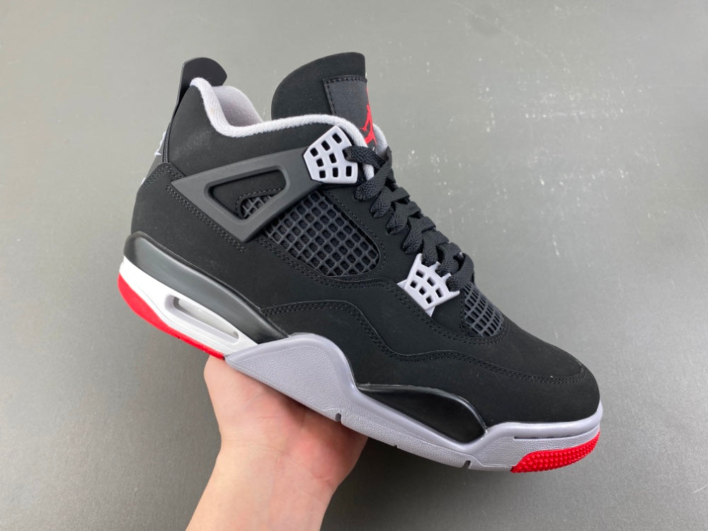 Mid Top Sneakers, Black Red Colorway, Lace Up Design, Casual Gift for Sneaker Fans