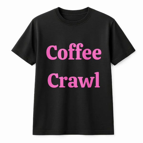 Coffee Crawl Sweatshirt | Minimalist Graphic Pullover | Soft Cotton Blend | Cute Coffee Lover Gift for Her