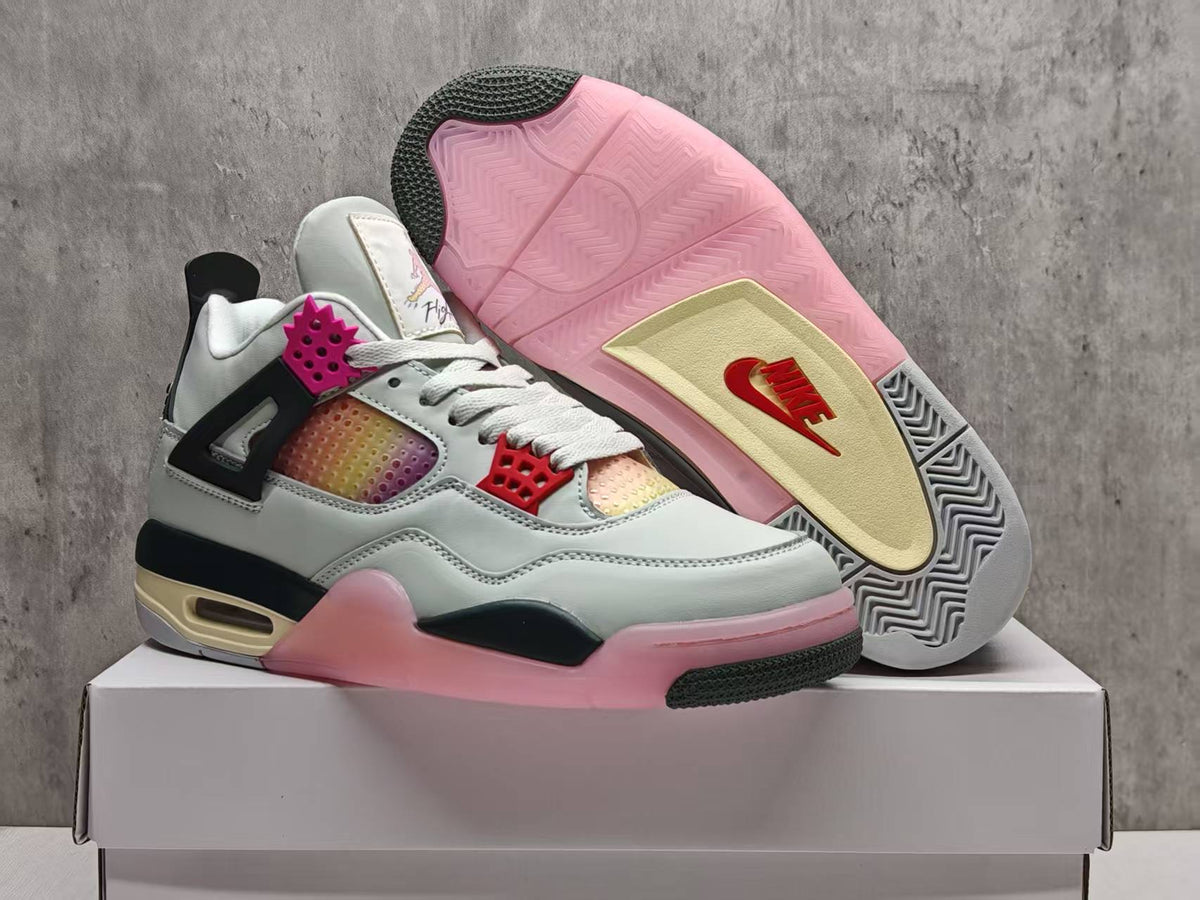 Mid Top Sneakers, Pink Colorway, Lace Up Design, Casual Gift for Sneaker Fans