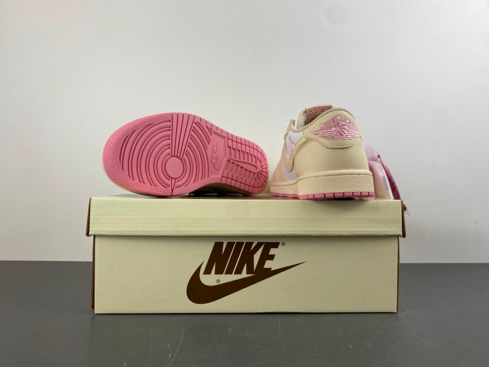 Low Top Sneakers, White Pink Colorway, Reverse Hook Design, Lace Up Design, Casual Gift for Sneaker Fans