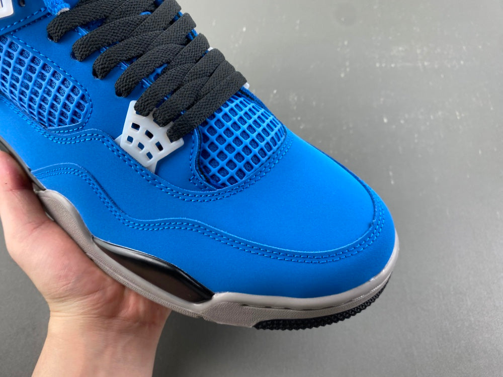 Mid Top Sneakers, Blue Black Colorway, Lace Up Design, Casual Gift for Sneaker Fans