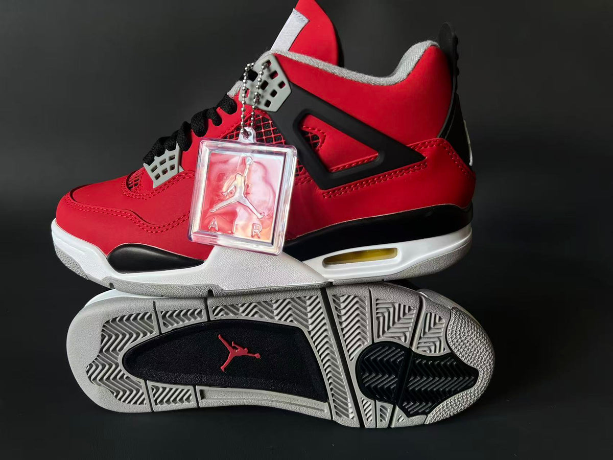 Retro Mid Top Sneakers, Red Colorway, Lace Up Design, Casual Gift for Sneaker Fans
