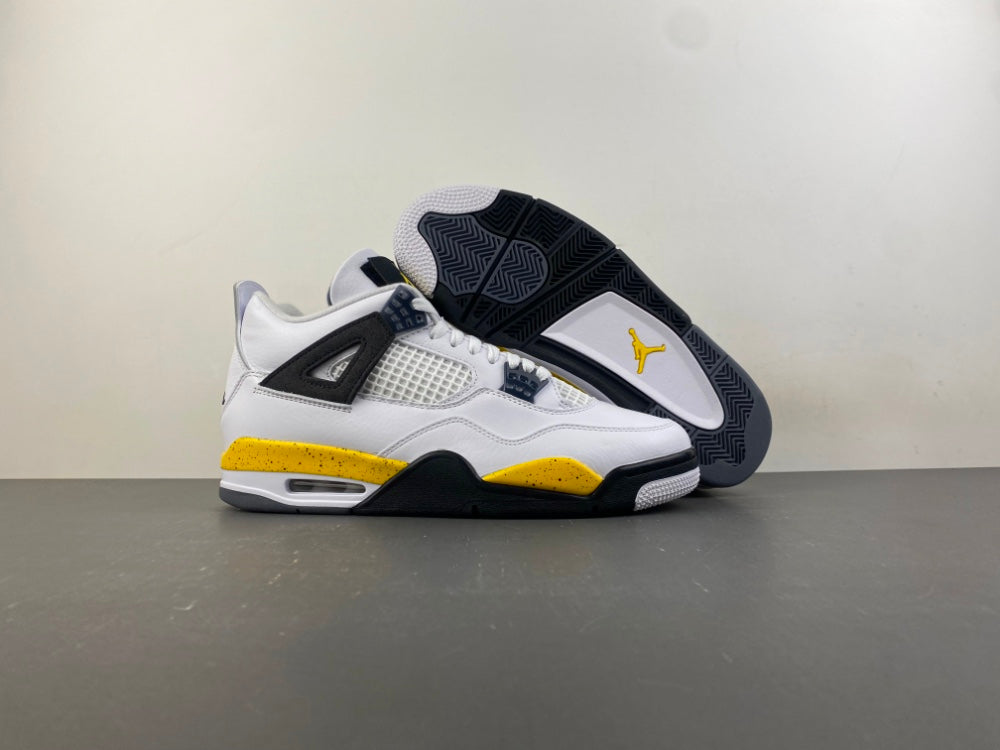 Low Top Sneakers, White Black Yellow Colorway, Lace Up Design, Casual Gift for Sneaker Fans
