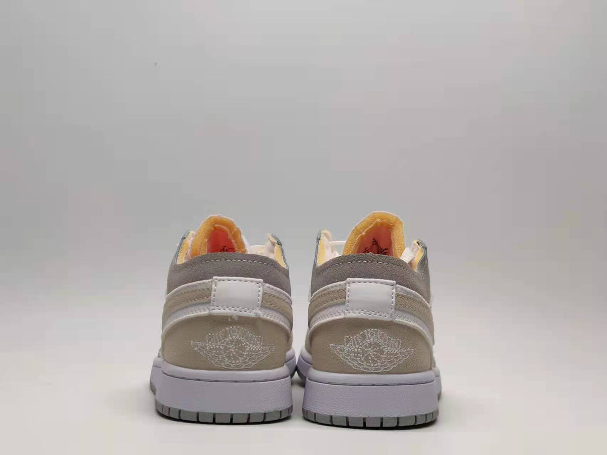 Low Top Sneakers, Light Gray Pink Colorway, Lace Up Design, Casual Gift for Sneaker Fans