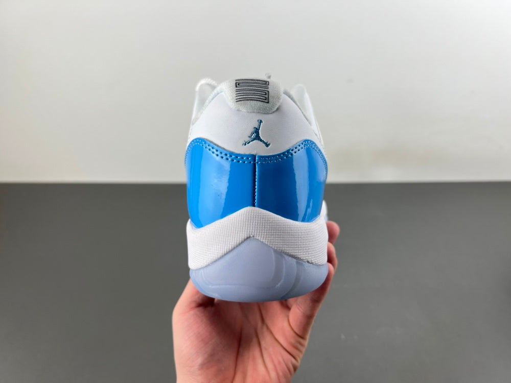 Low Top Sneakers, White University Blue Colorway, Lace Up Design, Casual Gift for Sneaker Fans