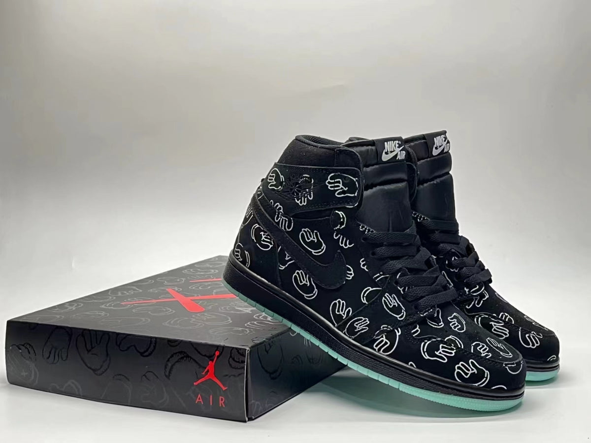 Sneakers, Black Colorway, Lace Up Design, Casual Gift for Sneaker Fans
