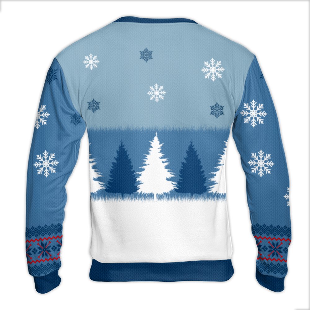 Winter Dog Paw Print Christmas Sweater, Is This Fluffy Enough Ugly Sweater, Humorous Pet Holiday Crewneck, Comfy Dog Lover Sw