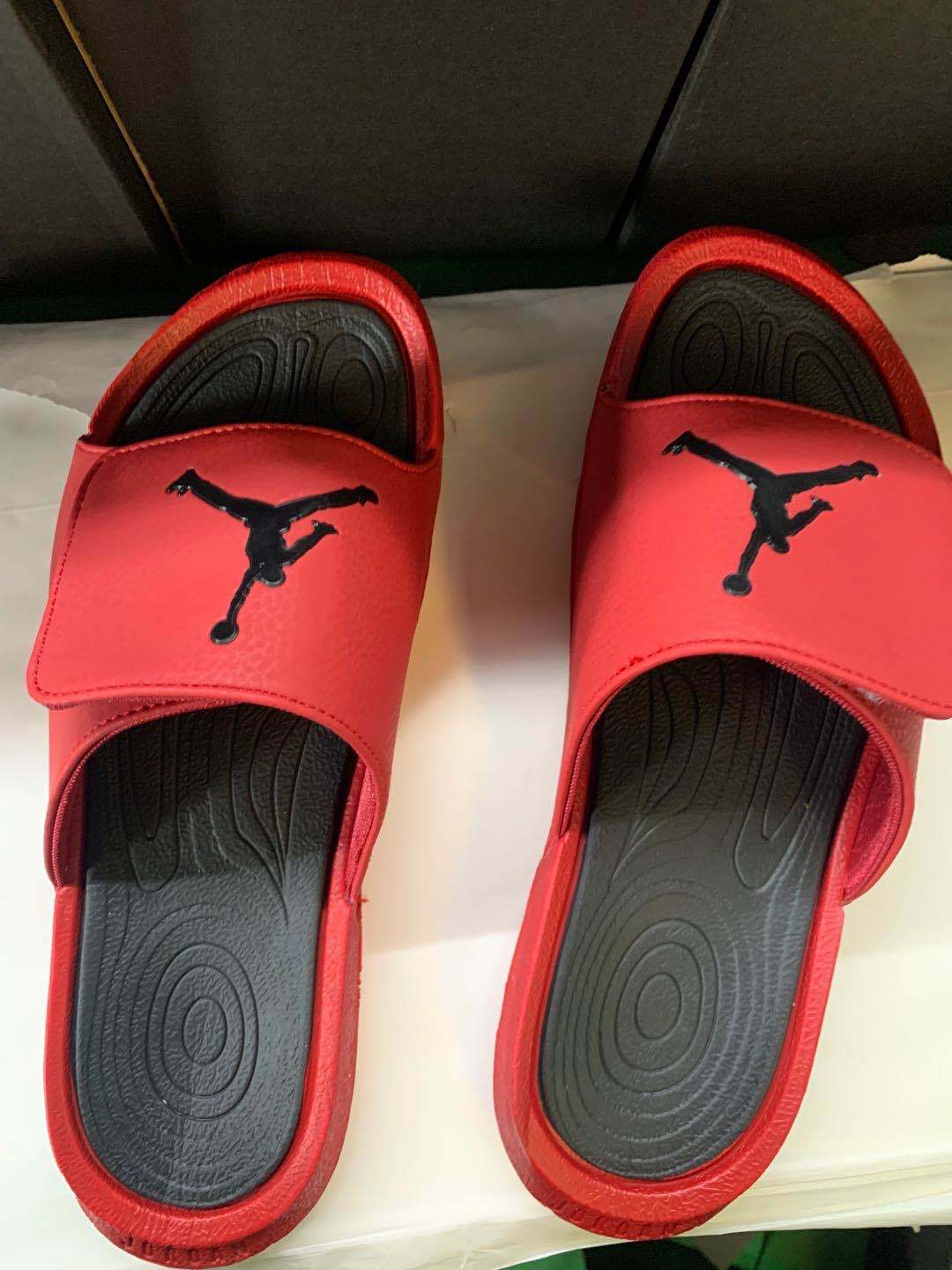 Slides, Black Red Colorway, Slip On Design, Casual Gift for Shoe Lovers