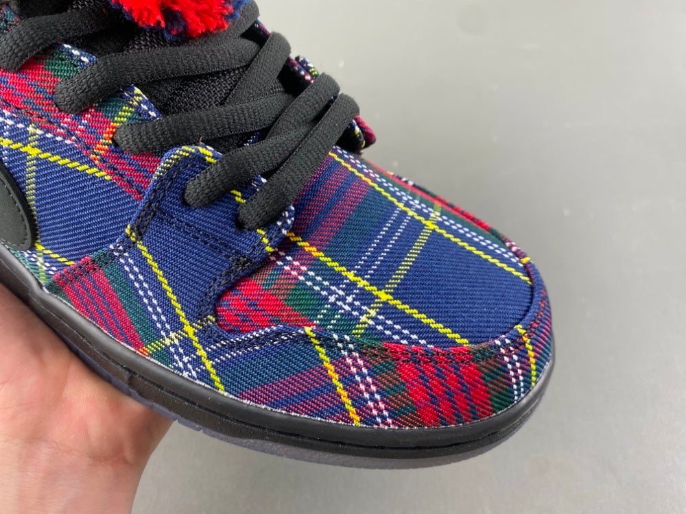 Low Top Sneakers, Blue Red Colorway, Lace Up Design, Casual Gift for Sneaker Fans