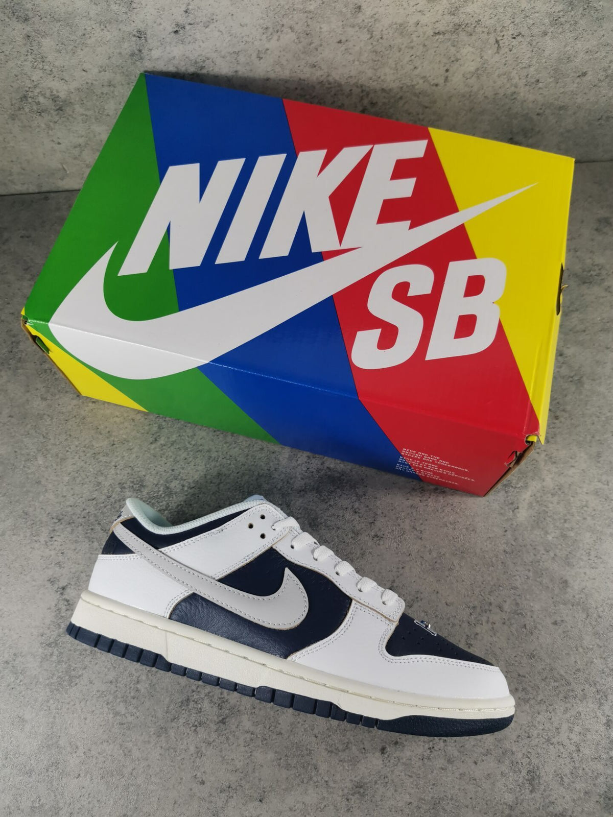 Low Top Sneakers, Blue White Colorway, Lace Up Design, Casual Gift for Sneaker Fans