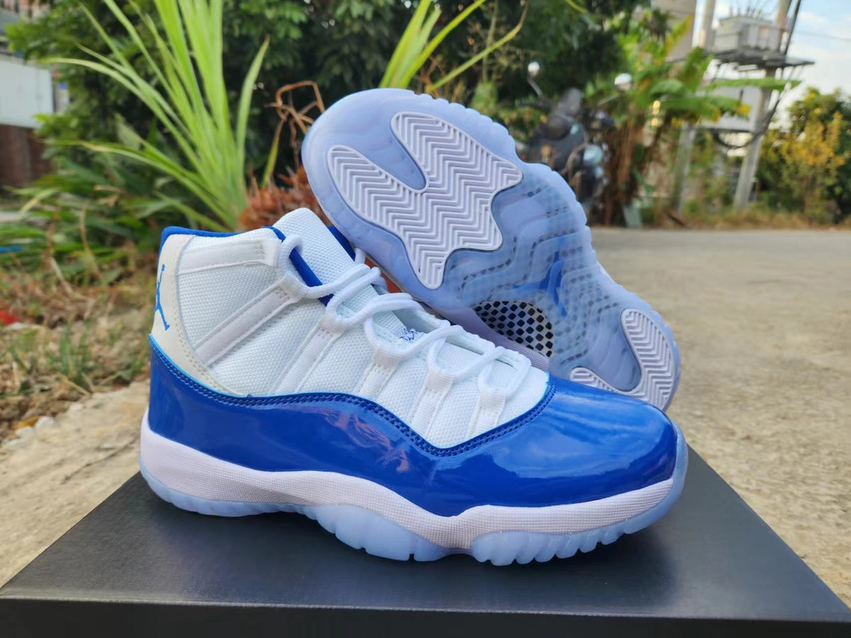 Sneakers, Royal Blue White Colorway, Lace Up Design, Casual Gift for Sneaker Fans
