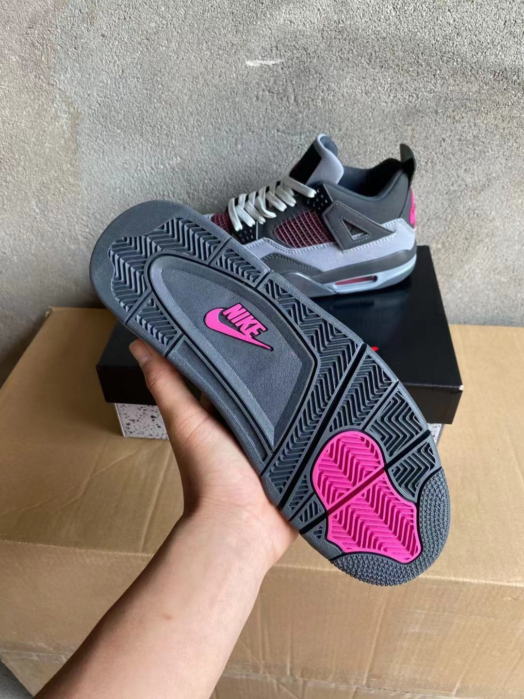 Mid Top Sneakers, Gray Black Colorway, Lace Up Design, Casual Gift for Sneaker Fans