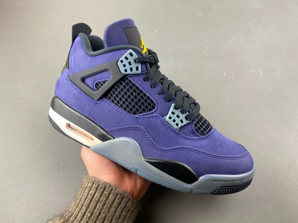Retro Mid Top Sneakers, Purple Colorway, Lace Up Design, Casual Gift for Sneaker Fans