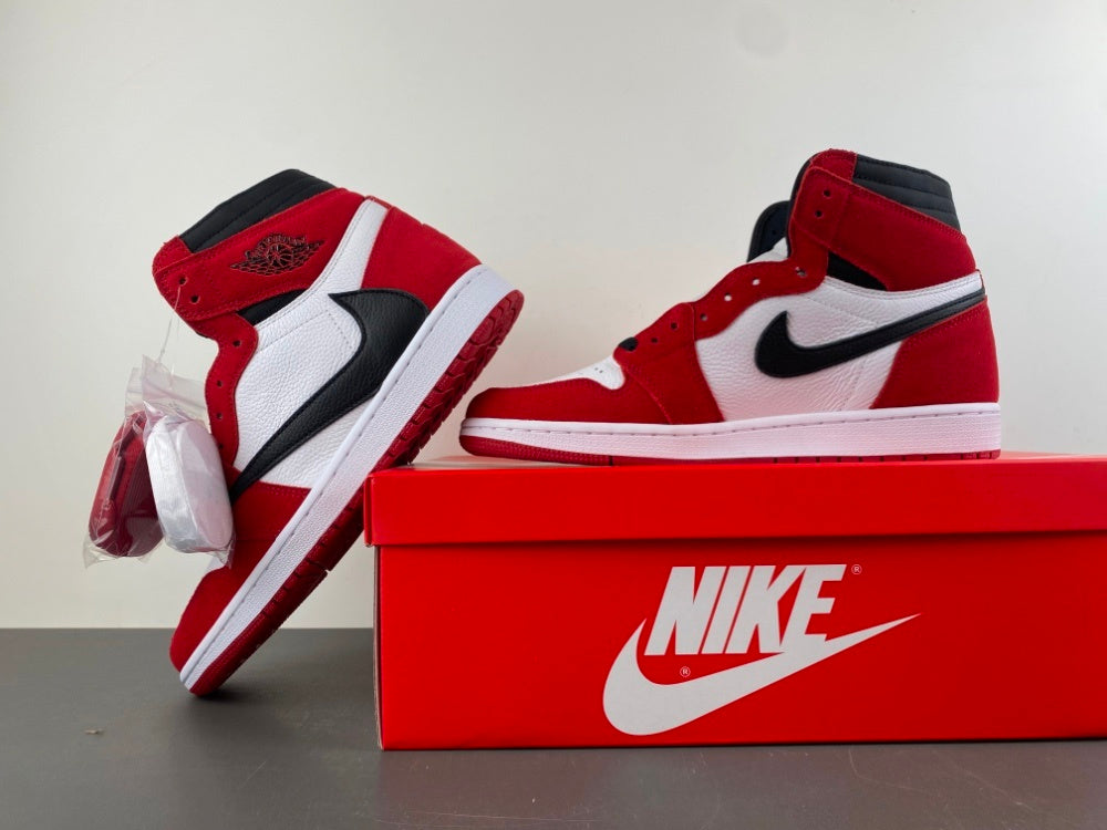 High Top Sneakers, White Black Red Colorway, Reverse Hook Design, Lace Up Design, Casual Gift for Sneaker Fans