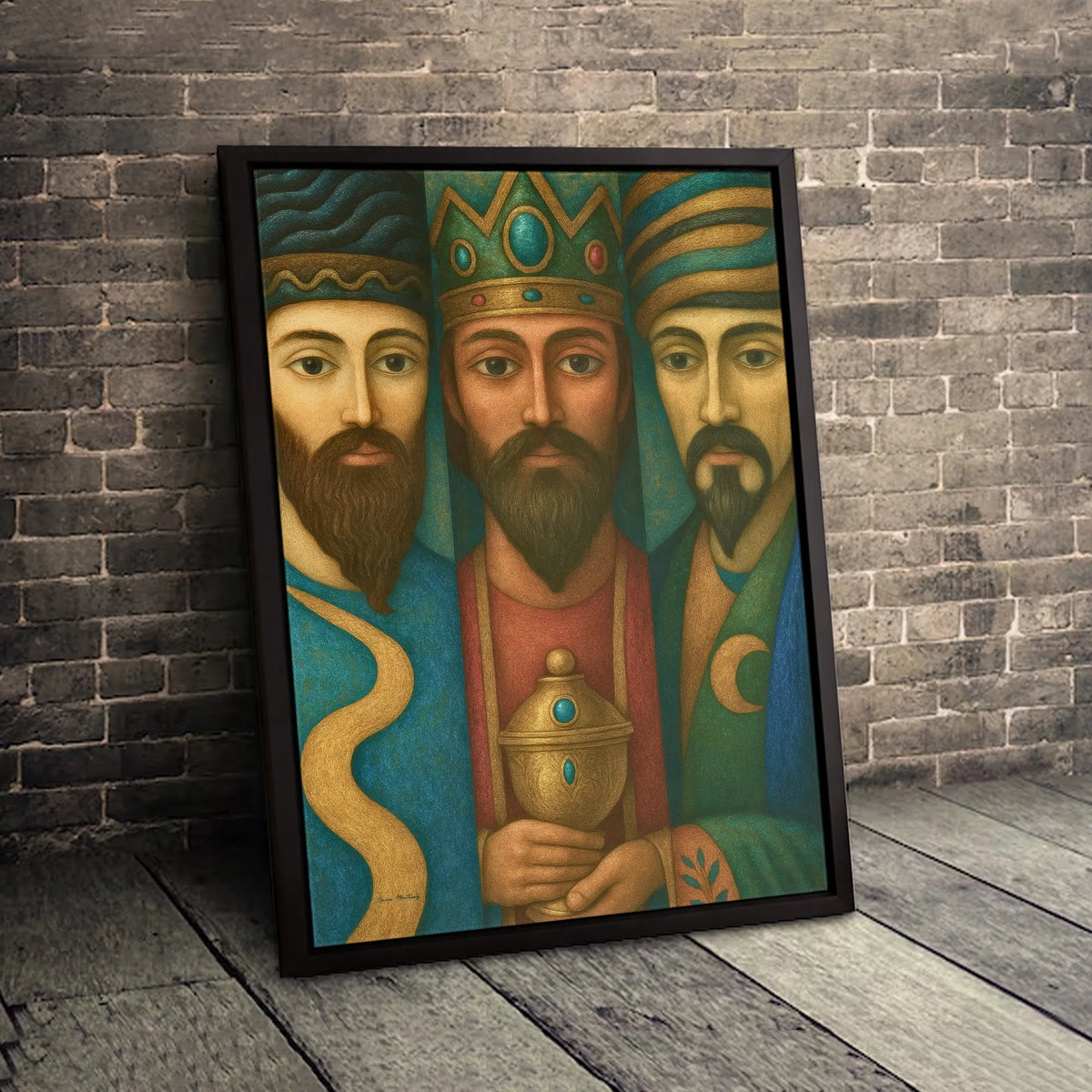 Biblical Magi Wall Art, Three Wise Men Canvas Print, Christian Nativity Canvas Art, Religious Christmas Wall Decor, Faith Hol