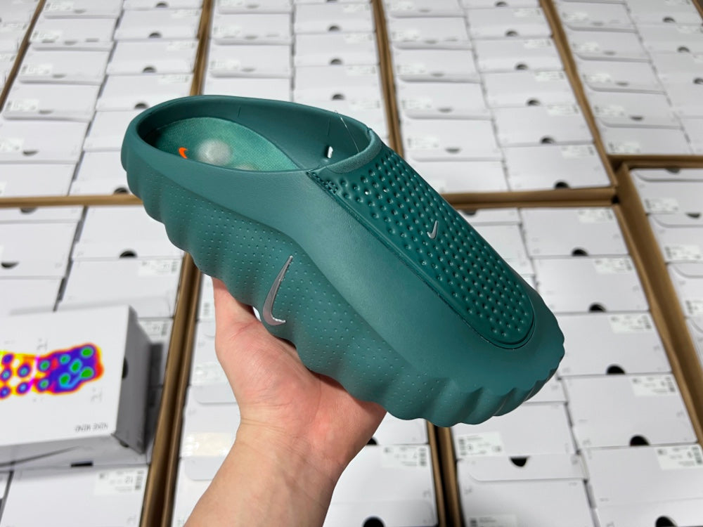 Slides, Green Colorway, Slip On Design, Casual Gift for Shoe Lovers