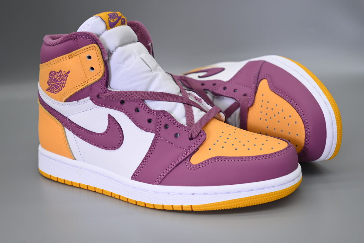 Sneakers, White Purple Gold Colorway, Lace Up Design, Casual Gift for Sneaker Fans