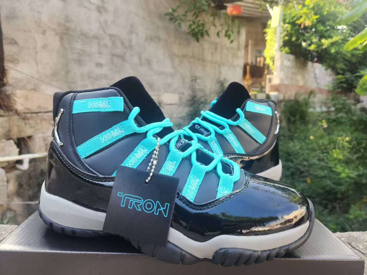High Top Sneakers, Blue Black Colorway, Lace Up Design, Casual Gift for Sneaker Fans