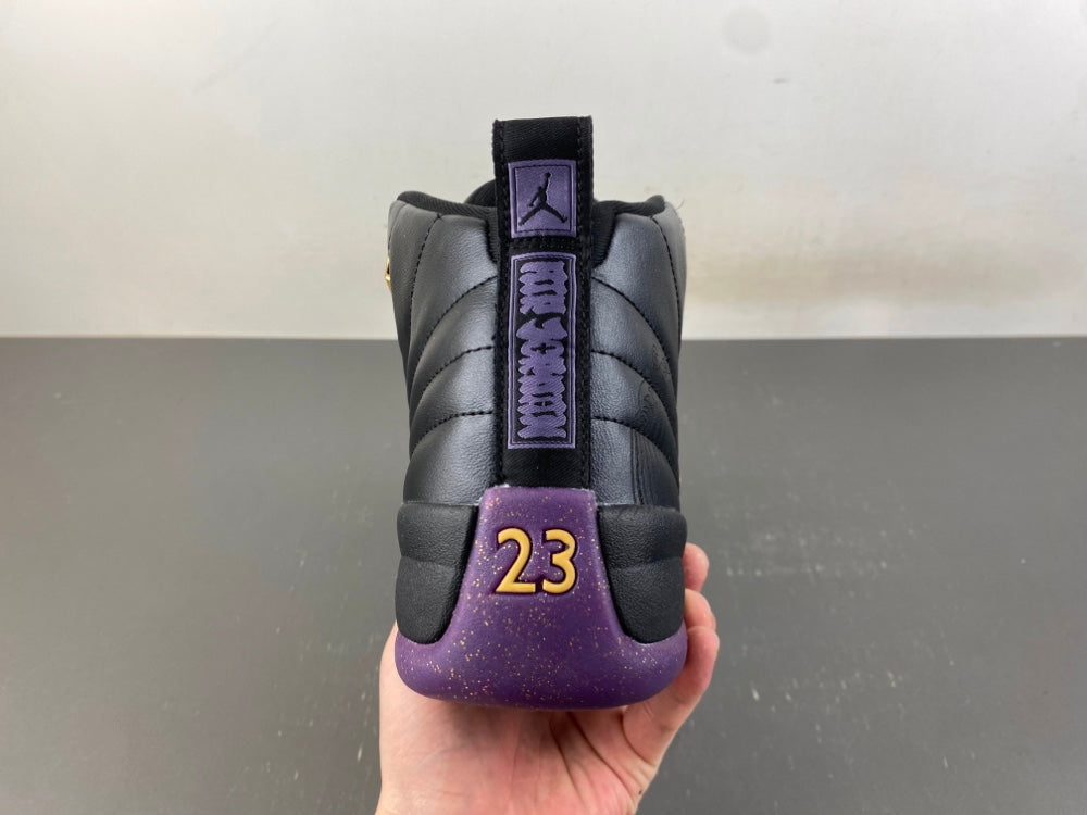 Retro High Top Sneakers, Black Yellow Purple Colorway, Leather Footwear, Lace Up Design, Casual Gift for Sneaker Fans