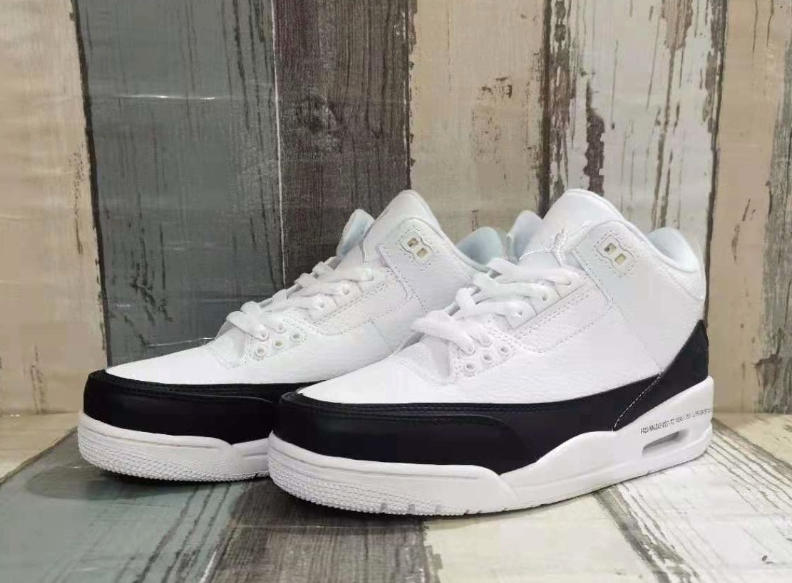 Sneakers, White Black Colorway, Lace Up Design, Casual Gift for Sneaker Fans