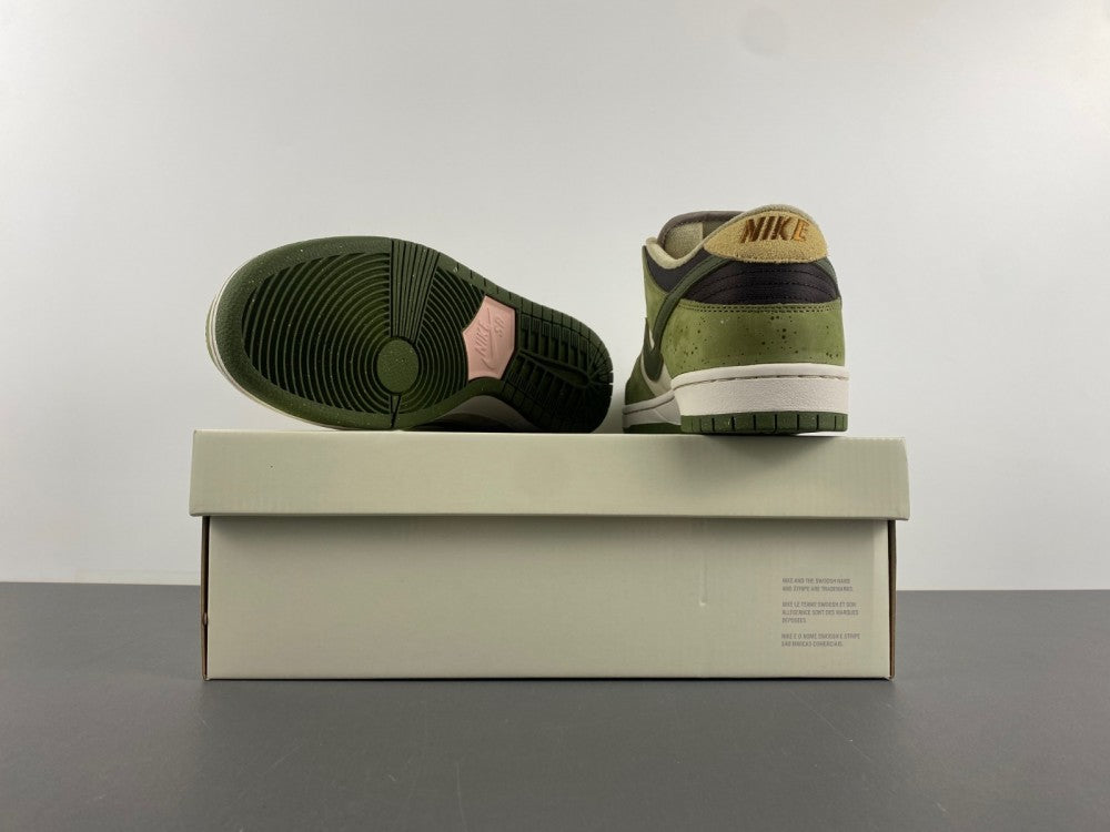 Low Top Skate Shoes, Green Colorway, Lace Up Design, Casual Gift for Shoe Lovers