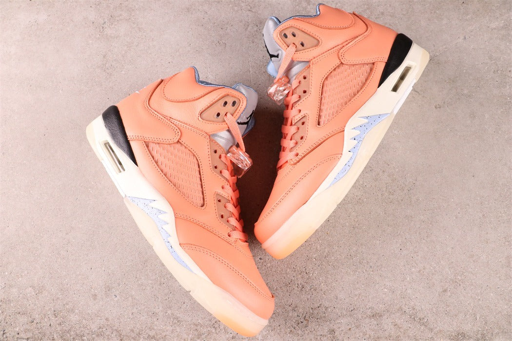 High Top Sneakers, Peach Colorway, Lace Up Design, Casual Gift for Sneaker Fans