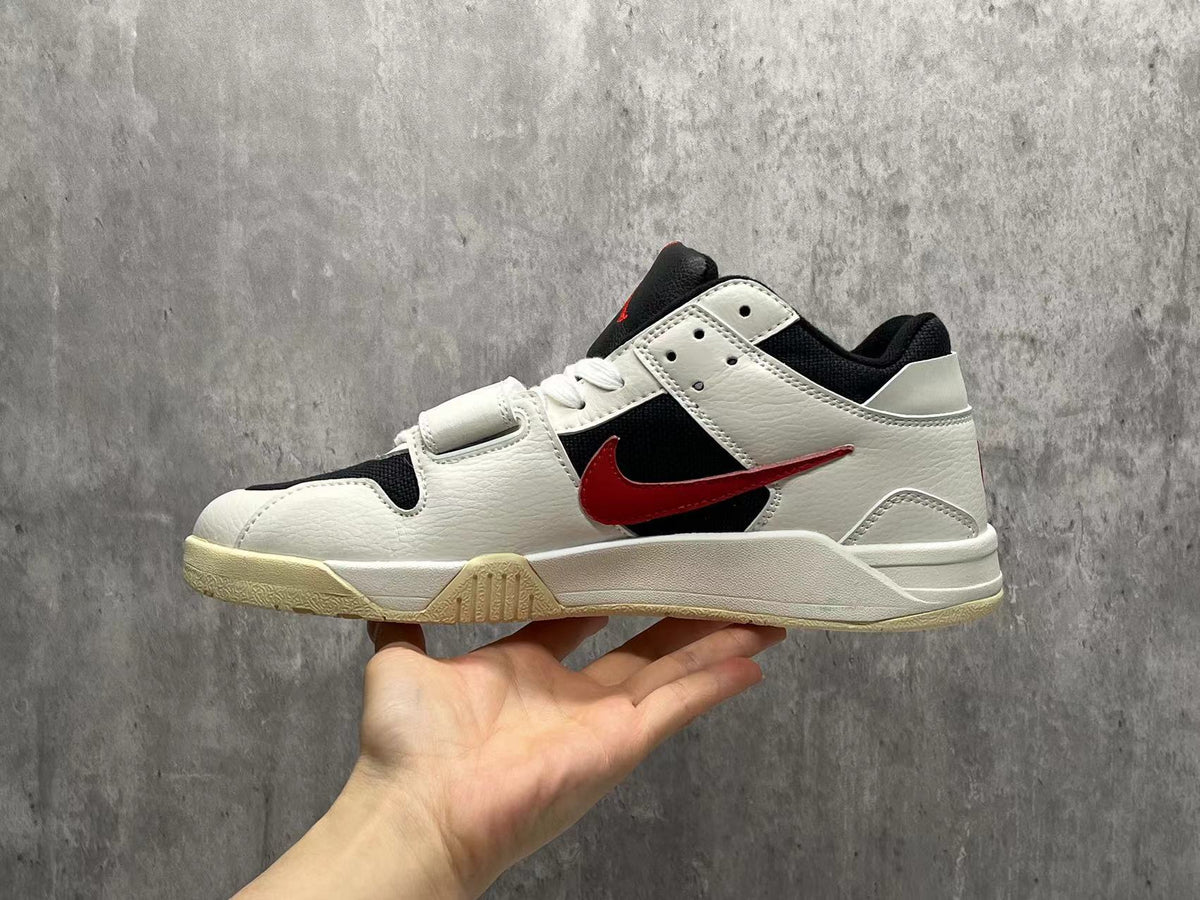 Low Top Sneakers, Black Red Colorway, Reverse Hook Design, Lace Up Design, Casual Gift for Sneaker Fans