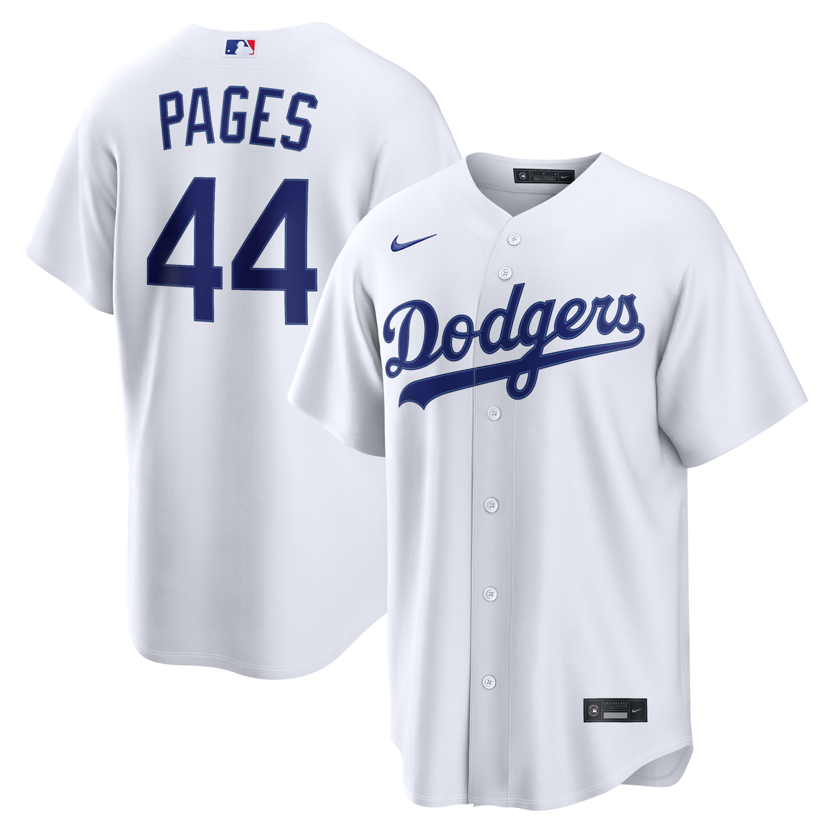 Los Angeles Dodgers Andy Pages White Home Replica Jersey