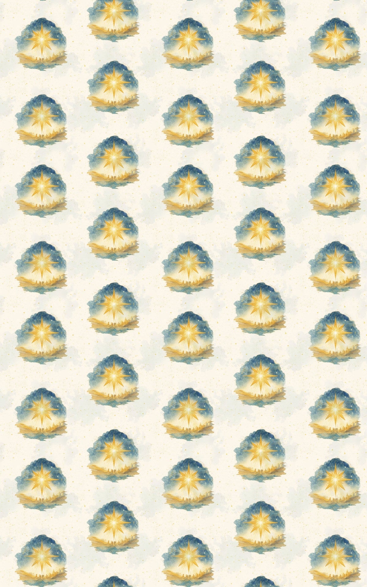 Religious Christmas Gift Wrap, Star of Bethlehem Wrapping Paper, Christian Holiday Wrapping Paper, Faith Christmas Gift Wrap 