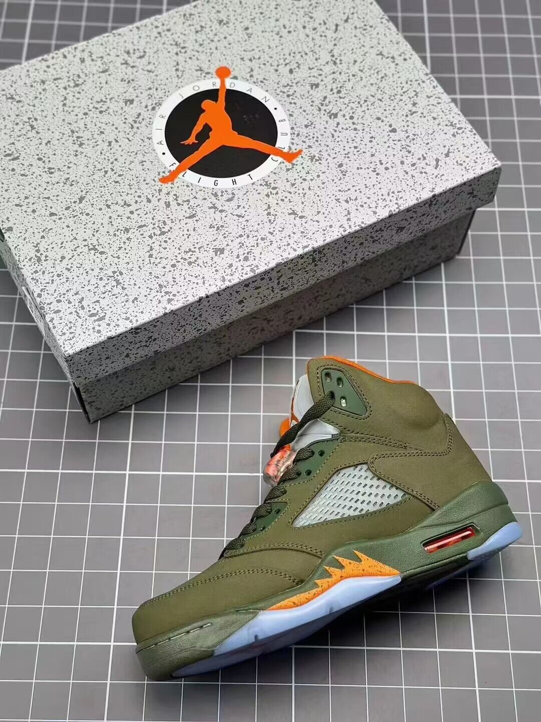 High Top Sneakers, Army Green Colorway, Lace Up Design, Casual Gift for Sneaker Fans