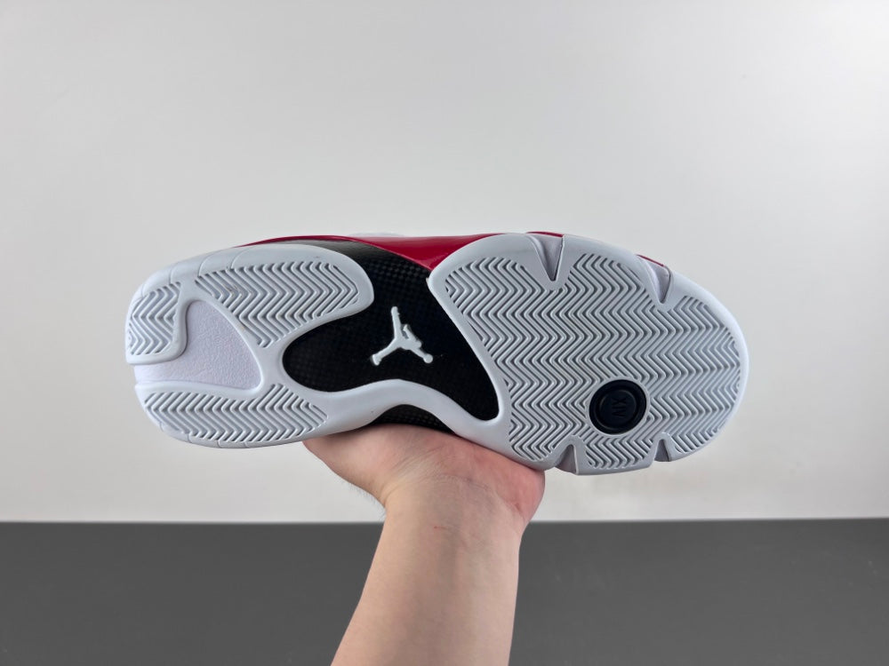 Retro Low Top Sneakers, White Red Colorway, Lace Up Design, Casual Gift for Sneaker Fans