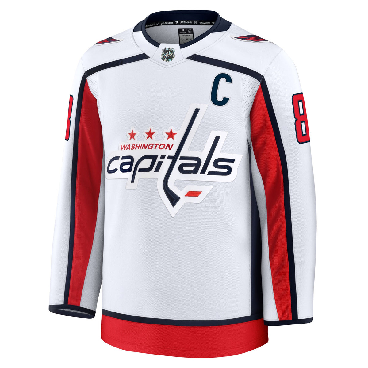Washington Capitals Alexander Ovechkin Fanatics White Away Premium Jersey