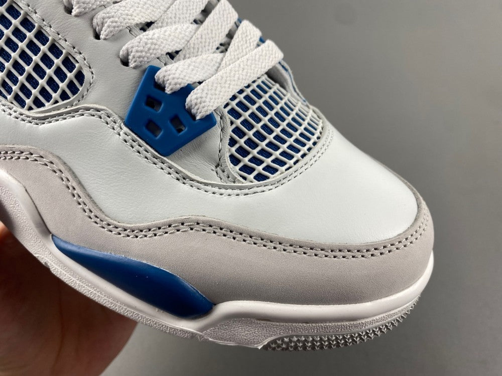 Low Top Sneakers, Blue White Gray Colorway, Lace Up Design, Casual Gift for Sneaker Fans