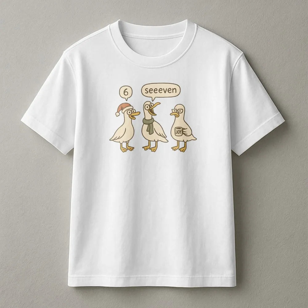 Humorous Math Pun Teacher Shirt, Six Seven Duck Teacher T-Shirt, Duck Math Educator Graphic Tee, Adorable School Math Teacher