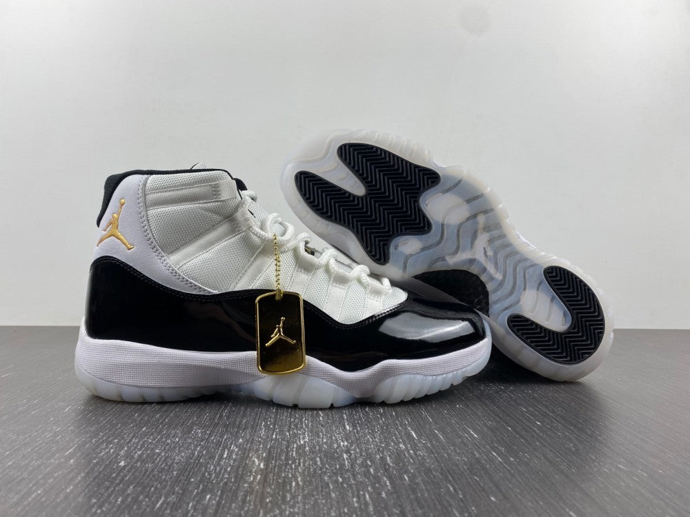 Sneakers, White Black Gold Colorway, Lace Up Design, Casual Gift for Sneaker Fans