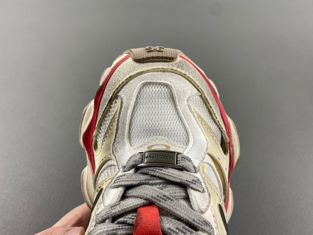 Low Top Sneakers, Red Gray Colorway, Lace Up Design, Casual Gift for Sneaker Fans