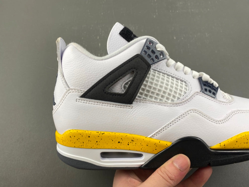 Low Top Sneakers, White Black Yellow Colorway, Lace Up Design, Casual Gift for Sneaker Fans