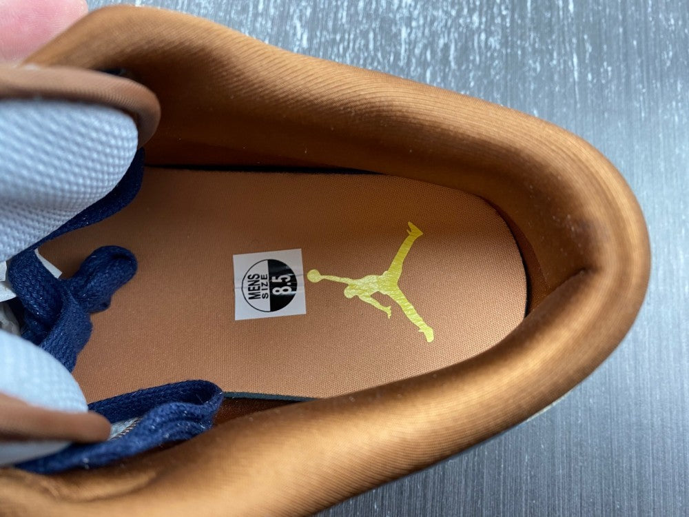 Low Top Sneakers, Blue White Brown Colorway, Lace Up Design, Casual Gift for Sneaker Fans